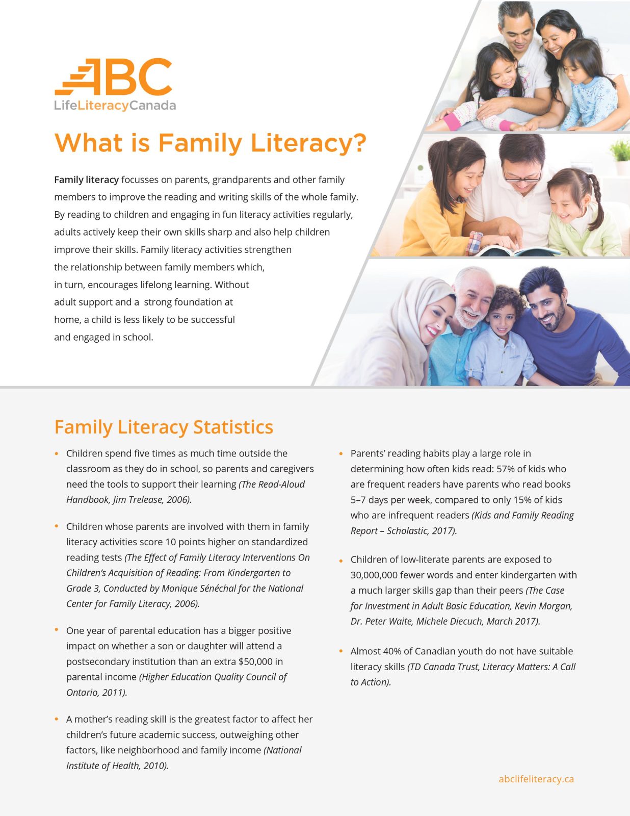 family literacy fact sheet