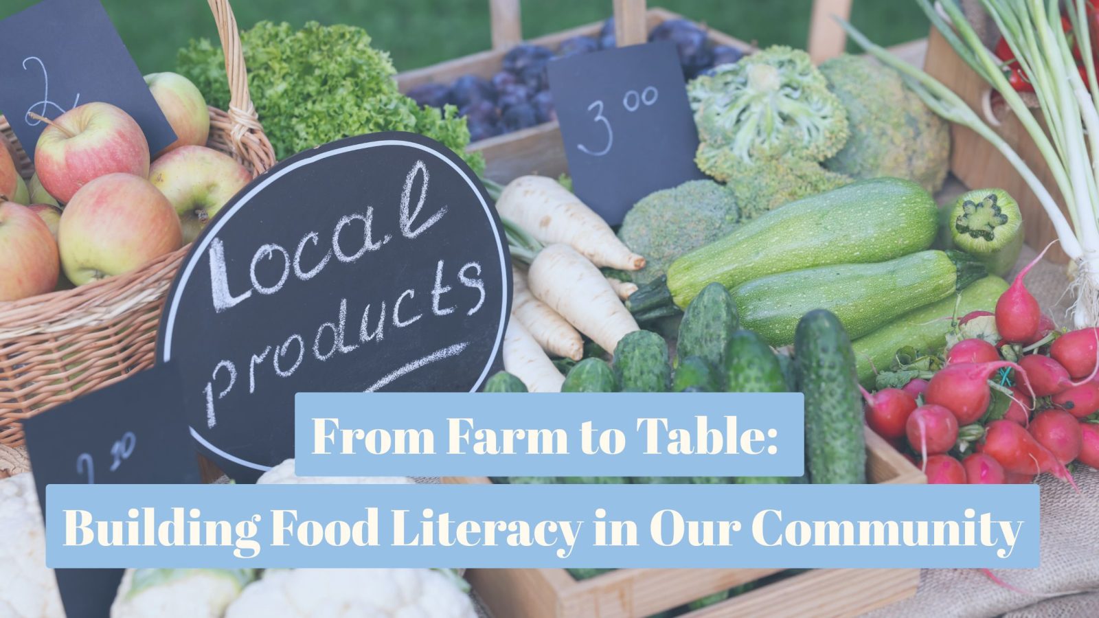 Fresh fruits and vegetables displayed at a local farmers market
